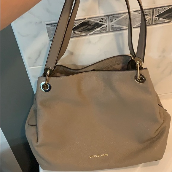 michael kors taupe handbag